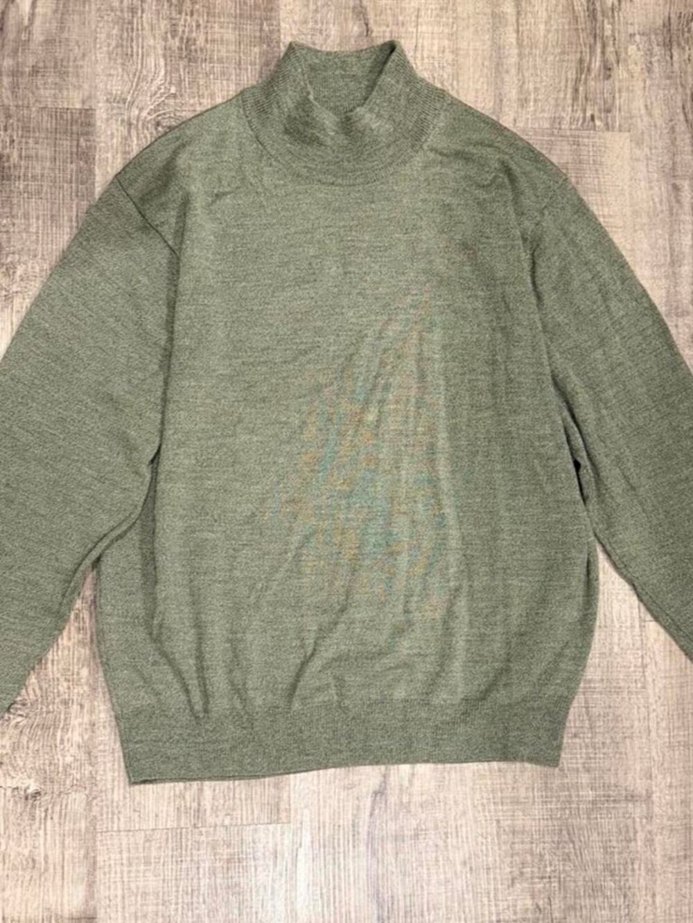 Jos. A. Bank Signature Collection 100% Merino Wool Mock Neck Sweater - Sage Gree